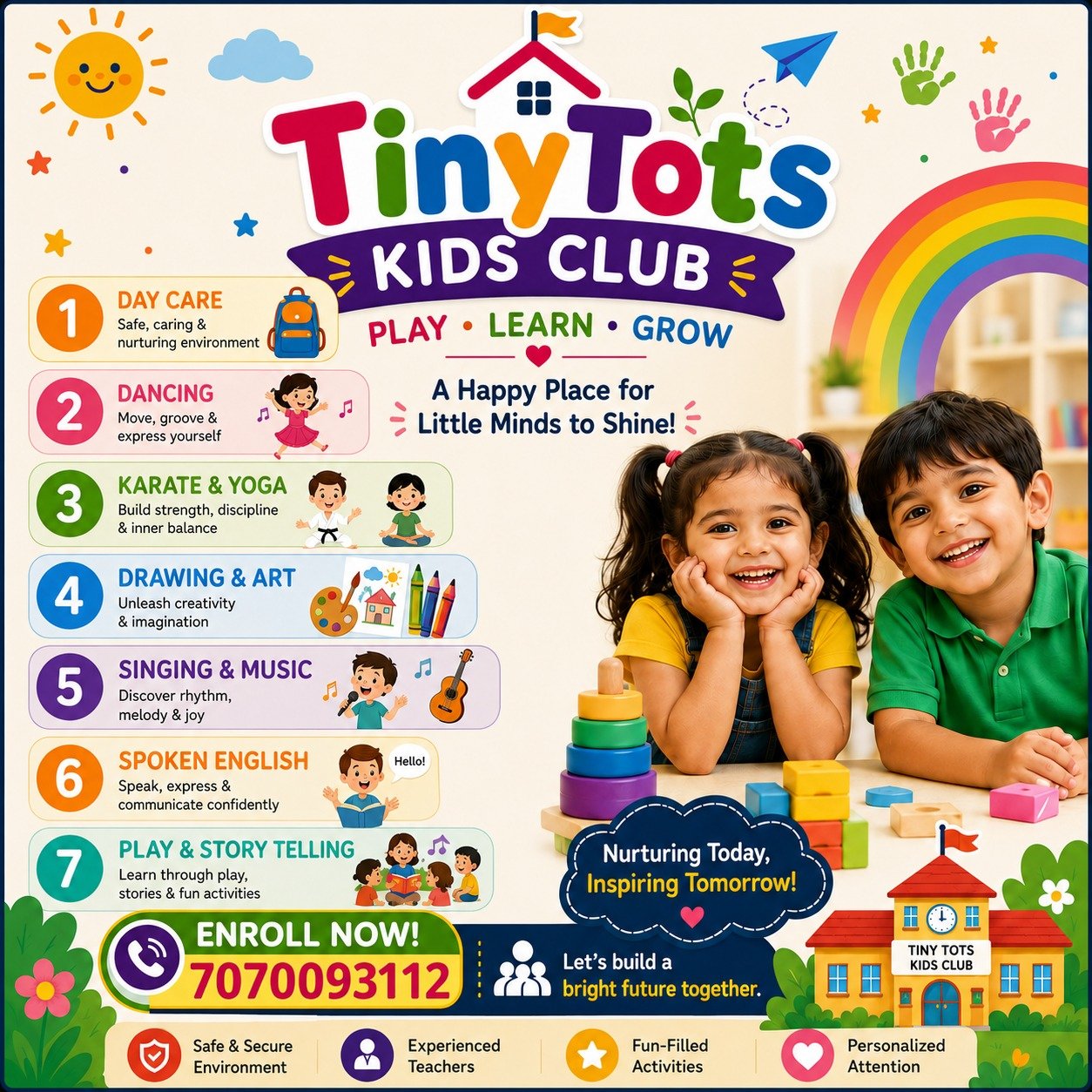 Tiny Tots Kids Club Banner